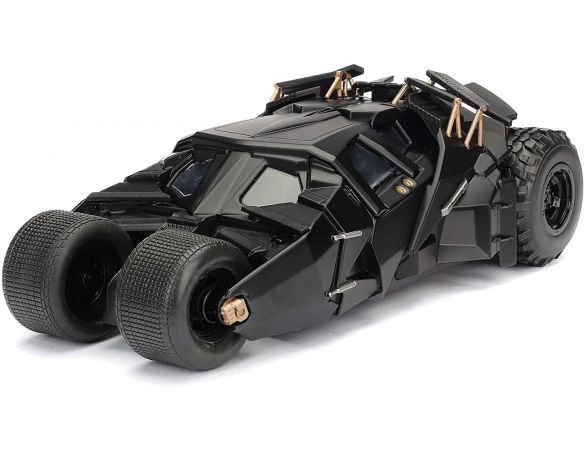 JADA TOYS Batman Batmobile Il Cavaliere Oscuro con Personaggio Die Cast 1:24