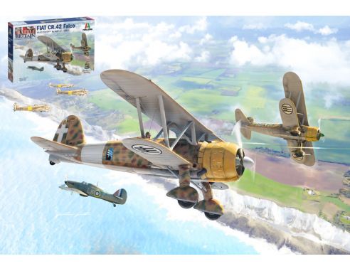 ITALERI IT1437 FIAT CR.42 FALCO BATTLE OF BRITAIN 80th ANNIVERSARY KIT 1:72 Modellino