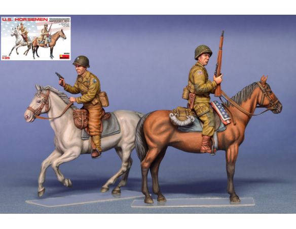 MINIART MIN35151 U.S.HORSEMEN NORMANDY 1944 KIT 1:35 Modellino