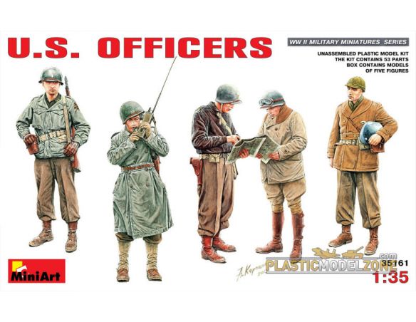 MINIART MIN35161 U.S. OFFICERS KIT 1:35 Modellino