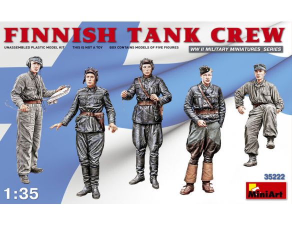 MINIART MIN35222 FINNISH TANK CREW KIT 1:35 Modellino