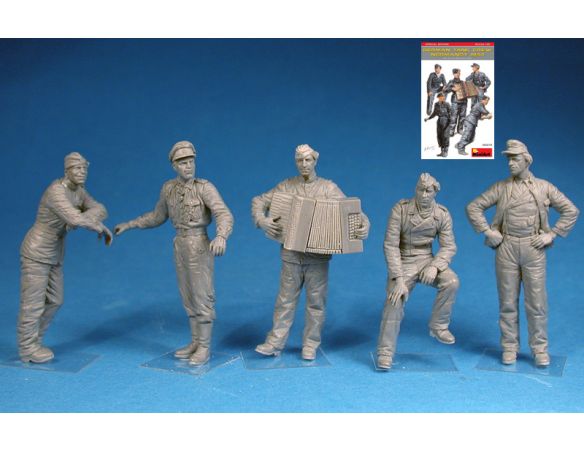 MINIART MIN35275 GERMAN TANK CREW (NORMANDY 1944) KIT 1:35 Modellino