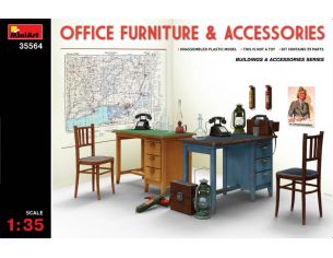 MINIART MIN35564 OFFICE FORNITURE & ACCESSORIES SET KIT 1:35 Modellino
