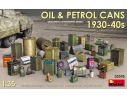 MINIART MIN35595 OIL & PETROL CANS 1930-40s KIT 1:35 Modellino