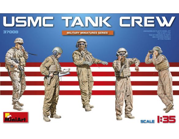 MINIART MIN37008 USMC TANK CREW KIT 1:35 Modellino