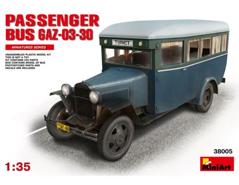 MINIART MIN38005 PASSENGER BUS GAZ 03-30 KIT 1:35 Modellino