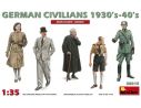 MINIART MIN38015 GERMAN CIVILIANS 1930 s-1940 s KIT 1:35 Modellino