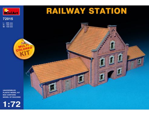 MINIART MIN72015 RAILWAY STATION KIT 1:72 Modellino