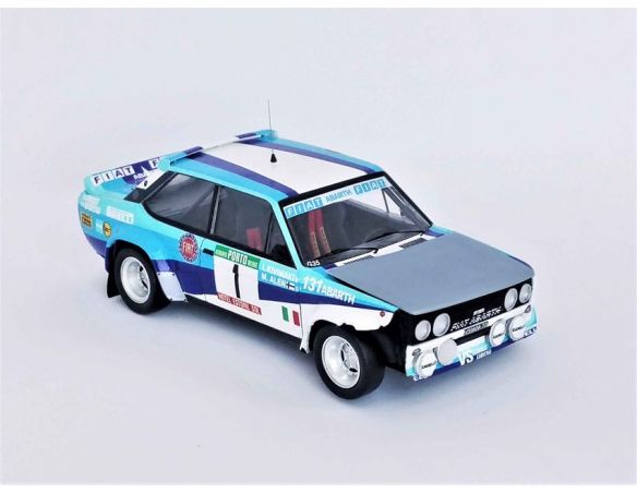 TROFEU TFRRAL95 FIAT 131 ABARTH N.1 CRASH 1st RALLY OF PORTUGAL 1981 ALEN-KIVIMAKI 1:43 Modellino