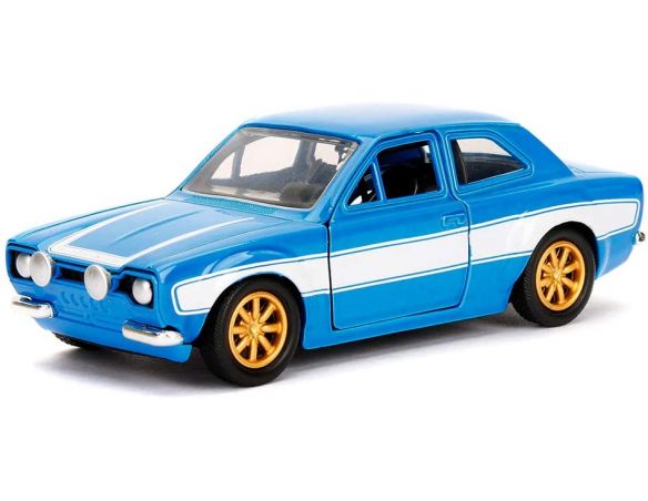 JADA TOYS 253202000 Fast & Furious Ford Escort Bianca/Blu di Brian Die Cast 1:32