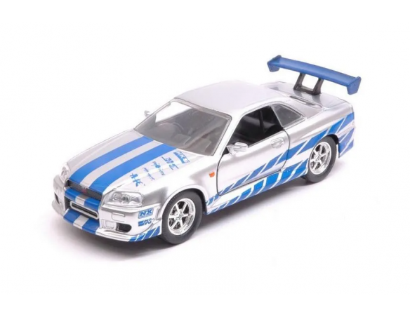 JADA TOYS 253202000 Fast & Furious Nissan Skyline GT-R R34 di Brian Die Cast 1:32