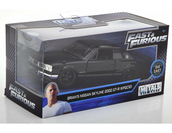 JADA TOYS 253202000 Fast & Furious Nissan Skyline 2000 GT-R di Brian Die Cast 1:32