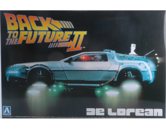 AOSHIMA ABK111867 DE LOREAN BACK TO THE FUTURE II KIT 1:24 Modellino