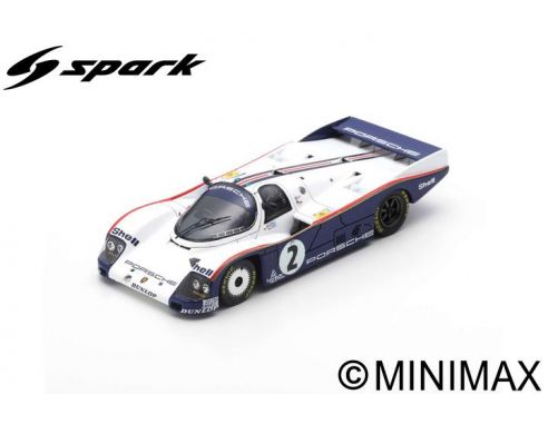 SPARK MODEL S4087 PORSCHE 962 C N.2 3rd LM 1985 D.BELL-H.J.STUCK-J.ICKX 1:43 Modellino