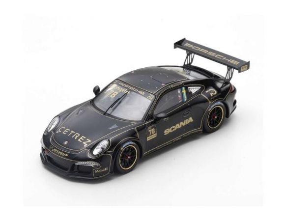 SPARK MODEL S4519 PORSCHE CARRERA CUP SCANDINAVIA 2018 STIG BLOMQVIST 1:43 Modellino