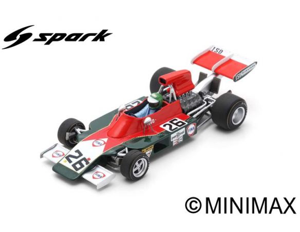 SPARK MODEL S7574 ISO IR HENRI PESCAROLO 1973 N.26 10th GERMAN GP 1:43 Modellino
