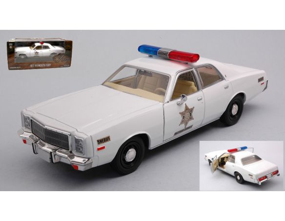GREENLIGHT GREEN84095 PLYMOUTH FURY HAZZARD COUNTY SHERIFF 1977 1:24 Modellino
