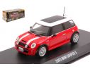 GREENLIGHT GREEN86547 MINI COOPER S THE ITALIAN JOB 2003 RED W/WHITE STRIPES 1:43 Modellino