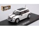 GREENLIGHT GREEN86548 MINI COOPER S THE ITALIAN JOB 2003 WHI W/BLACK STRIPES 1:43 Modellino