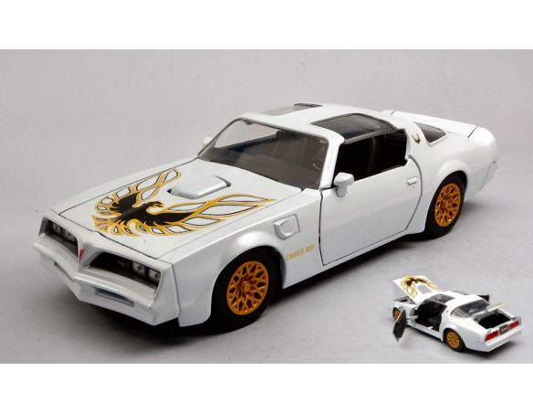 JADA TOYS JADA31600W PONTIAC FIREBIRD TRANS AM PEARL WHITE W/DECO 1:24 Modellino