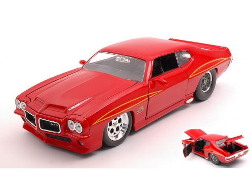 JADA TOYS JADA31645R PONTIAC GTO 1971 RED 1:24 Modellino
