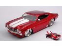 JADA TOYS JADA31654R CHEVY CHEVELLE 1971 METALLIC RED 1:24 Modellino