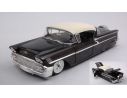 JADA TOYS JADA98895 CHEVY IMPALA 1958 BLACK W/WHITE ROOF 1:24 Modellino