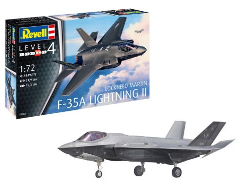 REVELL RV03868 F-35A LIGHTNING II LOCKEED MARTIN KIT 1:72 Modellino