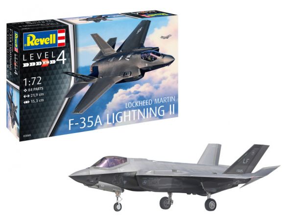 REVELL RV03868 F-35A LIGHTNING II LOCKEED MARTIN KIT 1:72 Modellino