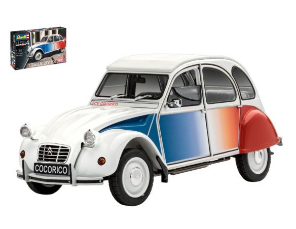 REVELL RV07653 CITROEN 2 CV COCORICO KIT 1:24 Modellino