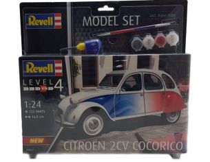 REVELL RV67653 CITROEN 2 CV COCORICO MODEL SET KIT 1:24 Modellino