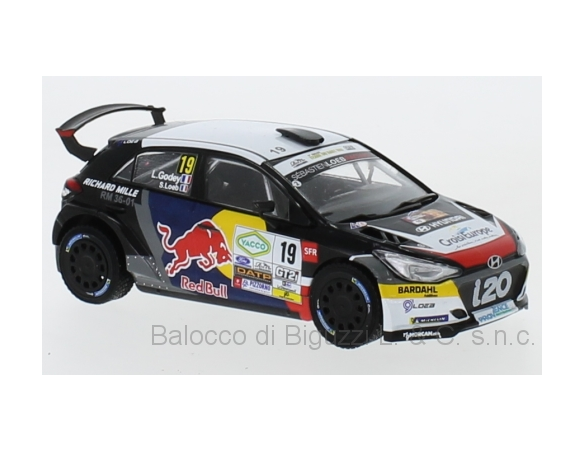 IXO MODEL RAM736 HYUNDAI i20 R5 N.19 RALLY DU VAR 2019 LOEB-GODEY 1:43 Modellino