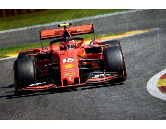 LOOKSMART LS18F1023 FERRARI SF90 N.16 WINNER BELGIUM GP 2019 CHARLES LECLERC 1:18 Modellino