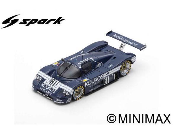 SPARK MODEL S1257 SAUBER C9 N.61 LM 1987 H.PESCAROLO-M.TRACKWELL-H.OKADA 1:43 Modellino