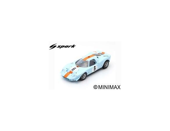 SPARK MODEL S18408 FORD MIRAGE N.6 WINNER 1000 KM SPA 1967 J.ICKX-D.THOMPSON 1:18 Modellino