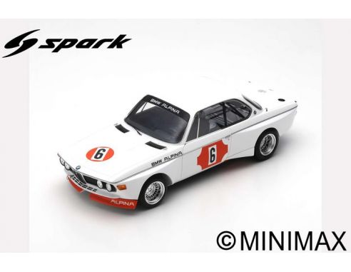 SPARK MODEL S18414 BMW 3.0 CSL N.6 WINNER 4H MONZA 1973 N.LAUDA-B.MUIR 1:18 Modellino
