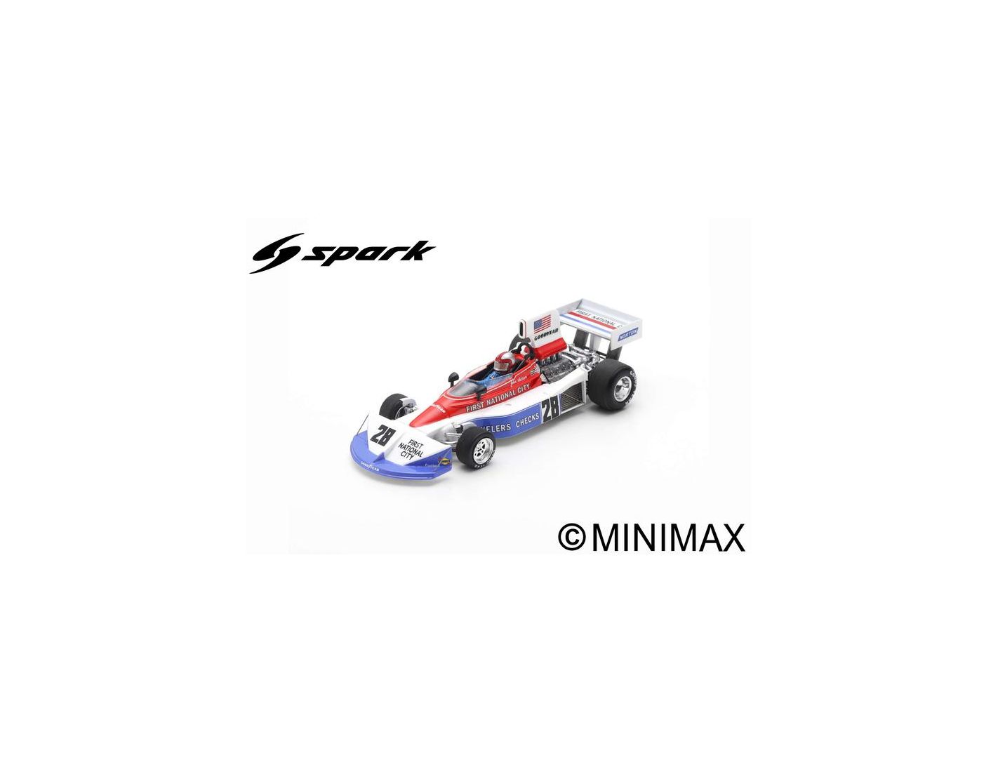 Spark F1 Penske PC3 #28 John Watson Belgian GP 1976 1/43 S7226