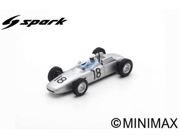 SPARK MODEL S7516 PORSCHE 804 JO BONNIER 1962 N.18 6th ITALY GP 1:43 Modellino