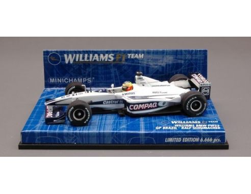 Minichamps PM430000029 WILLIAMS R. SCHUMACHER '00 BRAZIL 1:43 Modellino