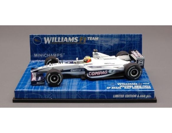 Minichamps PM430000029 WILLIAMS R. SCHUMACHER '00 BRAZIL 1:43 Modellino