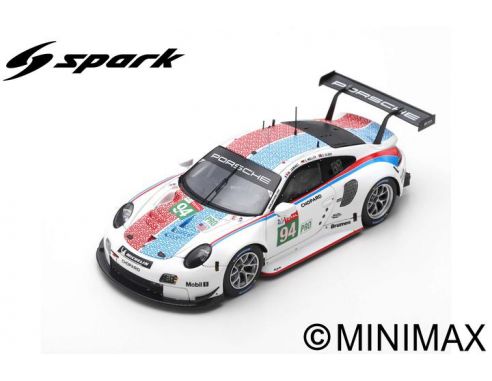 SPARK MODEL S87153 PORSCHE 911 RSR N.94 LM 2019 MULLER-JAMINET-OLSEN 1:87 Modellino