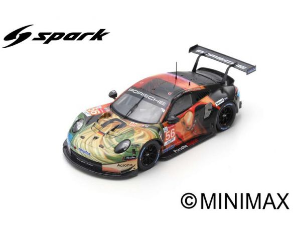 SPARK MODEL S87154 PORSCHE 911 RSR N.56 WINNER LMGTE AM LM 2019 PERFETTI-LINDSEY-BERGMEIST. Modellino