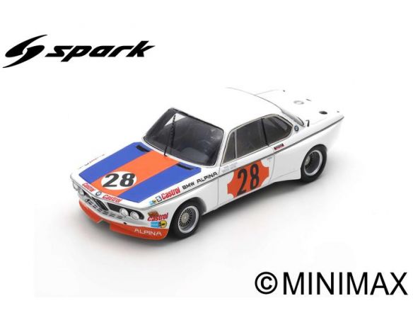 SPARK MODEL SB226 BMW CSL N.28 WINNER GR.2 COUPE DE SPA 1973 NIKI LAUDA 1:43 Modellino
