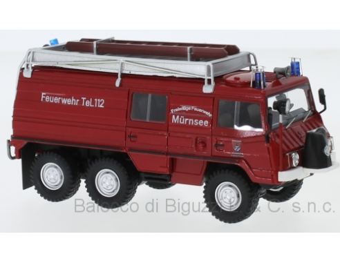 NEO SCALE MODELS NEO47282 STEYR PUCH PINZGAUER 712K 6x6 FEUERWEHR MURNSEE 1977 1:43 Modellino