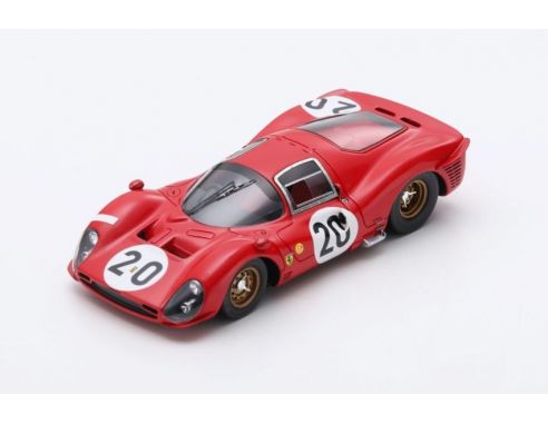 LOOKSMART LSLM102 FERRARI 330 P3 N.20 LE MANS 1966 SCARFIOTTI-PARKES 1:43 Modellino