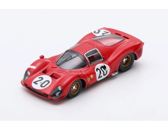 LOOKSMART LSLM102 FERRARI 330 P3 N.20 LE MANS 1966 SCARFIOTTI-PARKES 1:43 Modellino
