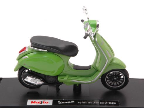 MAISTO MI16888G VESPA SPRINT 150 ABS 2018 OLIVE GREEN 1:18 Modellino