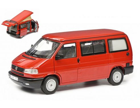 SCHUCO SH0420 VW T4B WESTFALIA CAMPER RED 1:18 Modellino
