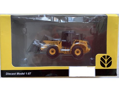 NEW HOLLAND W190B EHEEL LOADER GIALLO 1/87 MODELLINO SCATOLA ROVINATA