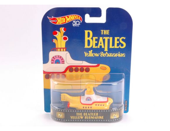 HOT WHEELS HWFLD07 THE BEATLES YELLOW SUBMARINE cm 7,5 Modellino